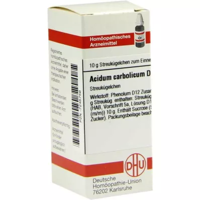 DHU Acidum carbolicum D 12 kuler, 10 g DHU Acidum carbolicum D 12 kuler, 10 g