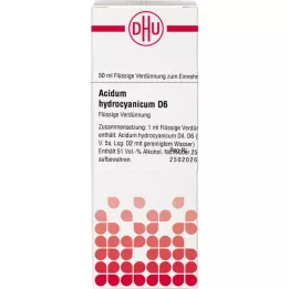 ACIDUM HYDROCYANICUM D 6 Fortynning, 50 ml