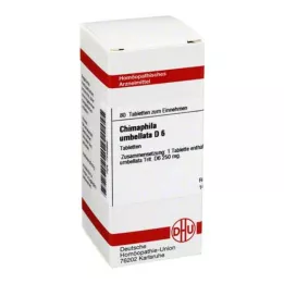 CHIMAPHILA UMBELLATA D 6 tabletter, 80 stk