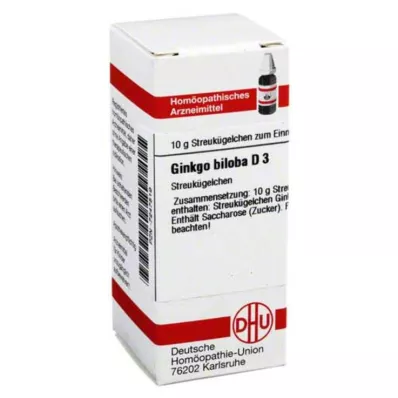 DHU Ginkgo biloba D 3 kuler, 10 g DHU Ginkgo biloba D 3 kuler, 10 g