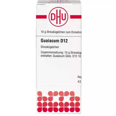 GUAIACUM D 12 globuler, 10 g