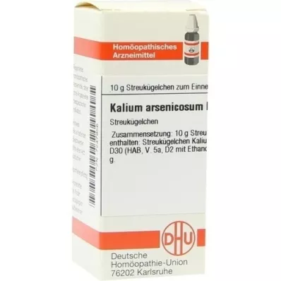 KALIUM ARSENICOSUM D 30 globuler, 10 g