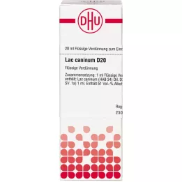 LAC CANINUM D 20 Fortynning, 20 ml