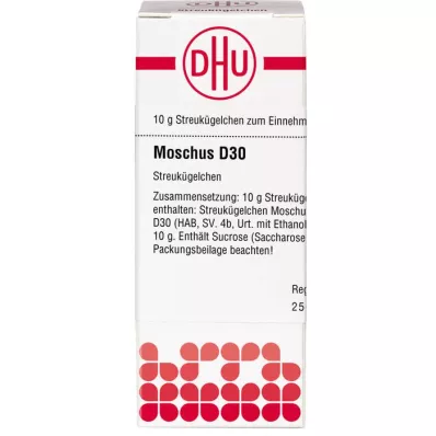 MOSCHUS D 30 globuler, 10 g