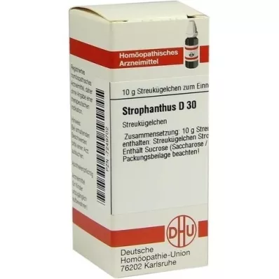STROPHANTHUS D 30 globuler, 10 g