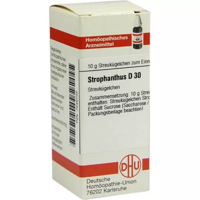 STROPHANTHUS D 30 globuler, 10 g
