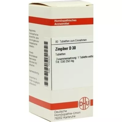 ZINGIBER D 30 tabletter, 80 stk
