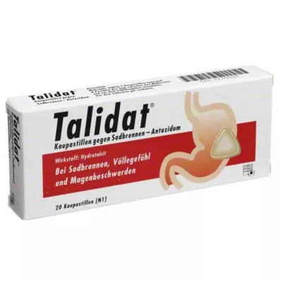 TALIDAT Tyggepastiller mot halsbrann, 20 stk TALIDAT Tyggepastiller mot halsbrann, 20 stk