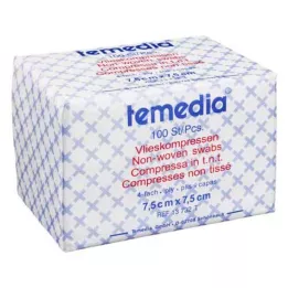 VLIESKOMPRESSEN 7,5x7,5 cm usterile 4-fold, 100 stk