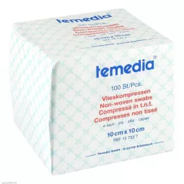 VLIESKOMPRESSEN 10x10 cm usteril 4-fold, 100 stk