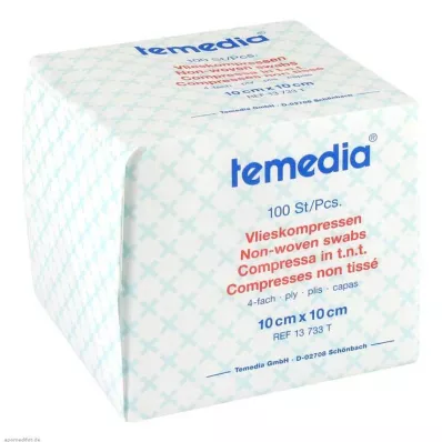 VLIESKOMPRESSEN 10x10 cm usteril 4-fold, 100 stk VLIESKOMPRESSEN 10x10 cm usteril 4-fold, 100 stk