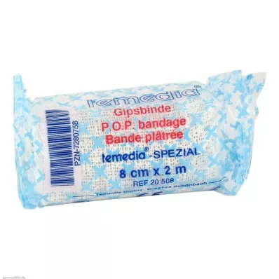 GIPSBINDE Temedia spesial 8 cmx2 m, 1 stk GIPSBINDE Temedia spesial 8 cmx2 m, 1 stk