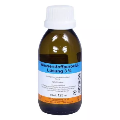 Hydrogenperoksidløsning 3 % Ph.Eur., 125 ml Hydrogenperoksidløsning 3 % Ph.Eur., 125 ml