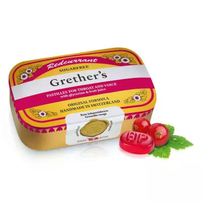 Grethers rips+vitamin C sukkerfrie pastiller (110 g) Grethers rips+vitamin C sukkerfrie pastiller (110 g)