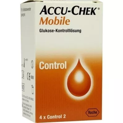 ACCU-CHEK Mobil kontrolløsning 4 engangsapplikatorer, 1X4 stk