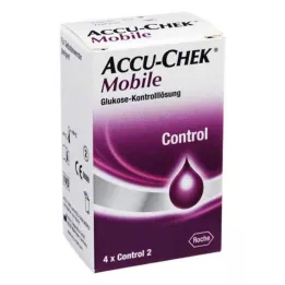 ACCU-CHEK Mobil kontrolløsning 4 engangsapplikatorer, 1X4 stk