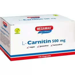 L-CARNITIN 500 mg Megamax kapsler, 120 stk