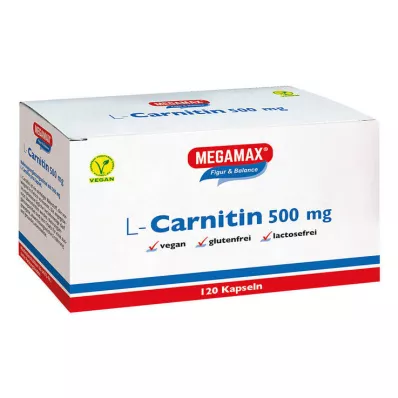 L-Carnitine 500 mg Megamax kapsler, 120 stk L-Carnitine 500 mg Megamax kapsler, 120 stk