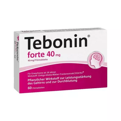 TEBONIN forte 40 mg filmdrasjerte tabletter, 60 stk