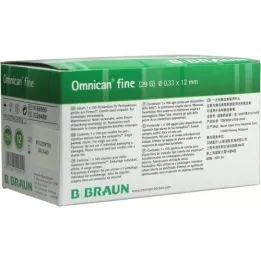 OMNICAN fin Pen-kanyle 0,33x12 mm, 100 stk