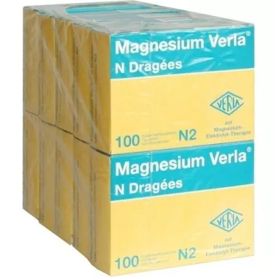 MAGNESIUM VERLA N Dragerte tabletter, 10X100 St