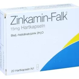 ZINKAMIN Falk 15 mg harde kapsler, 20 stk