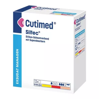 CUTIMED Siltec skumbandasje 10x20 cm ikke-selvklebende, 12 stk