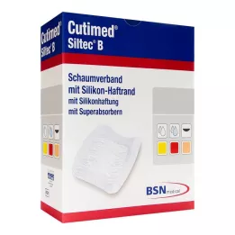 CUTIMED Siltec B Skumbandasje 12,5x12,5 cm med lim, 12 stk