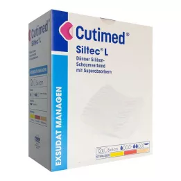 CUTIMED Siltec L Skumbandasje 5x6 cm, 12 stk