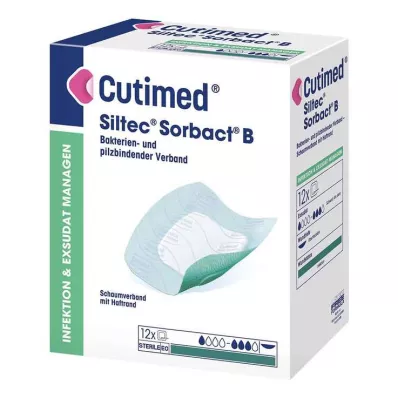 CUTIMED Siltec Sorbact PU-Bandasje 12,5x12,5 cm, 12 stk
