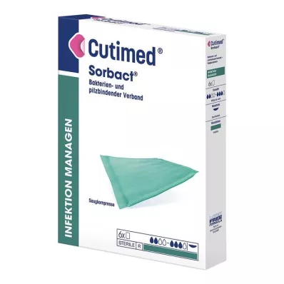 CUTIMED Sorbact absorberende kompresser 7x9 cm, 6 stk