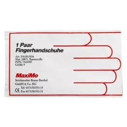 HANDSCHUHE Bomull str. 9 i overlengde, 2 stk