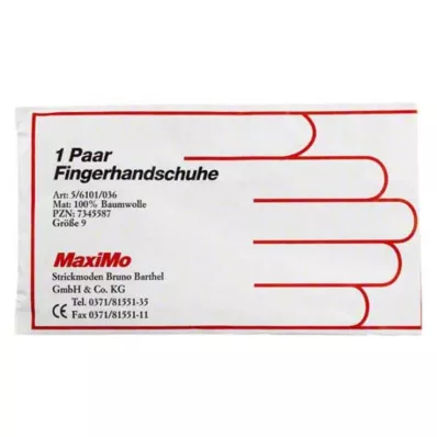 HANDSCHUHE Bomull str. 9 i overlengde, 2 stk