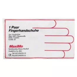 HANDSCHUHE Bomull str. 10 i overlengde, 2 stk