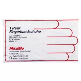 HANDSCHUHE Bomull str. 11 i overlengde, 2 stk