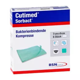 CUTIMED Sorbact-kompresser 4x6 cm, 6 stk