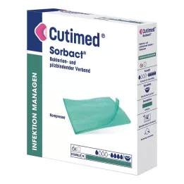 CUTIMED Sorbact-kompresser 7x9 cm, 6 stk