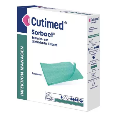 CUTIMED Sorbact-kompresser 7x9 cm, 6 stk