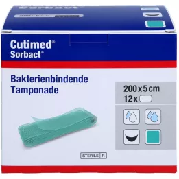 CUTIMED Sorbact-tamponader 5x200 cm, 12 stk