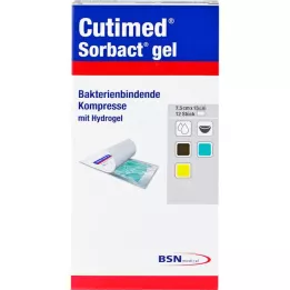 CUTIMED Sorbact gelkompresser 7,5x15 cm, 12 stk