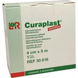 CURAPLAST Sårbandasje, sensitiv 4 cm x 5 m, 1 stk