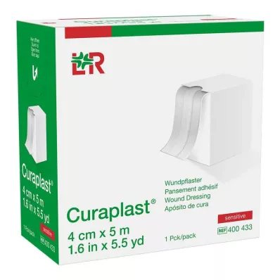 CURAPLAST Sårbandasje, sensitiv 4 cm x 5 m, 1 stk