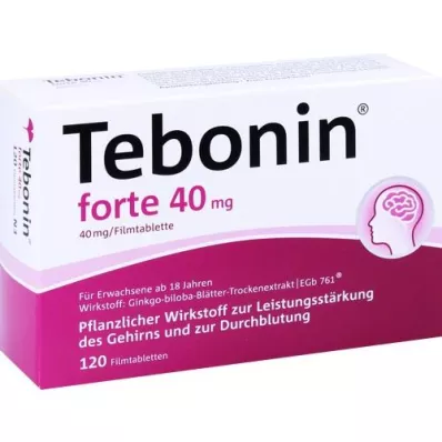 TEBONIN forte 40 mg filmdrasjerte tabletter, 120 stk