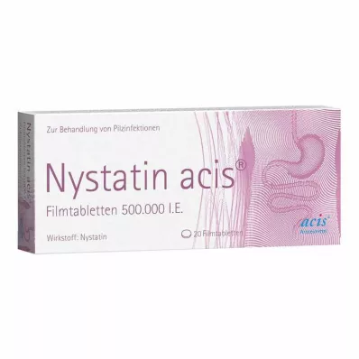 Nystatin acis filmdrasjerte tabletter, 20 stk