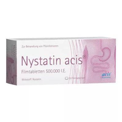 Nystatin acis filmdrasjerte tabletter, 50 stk