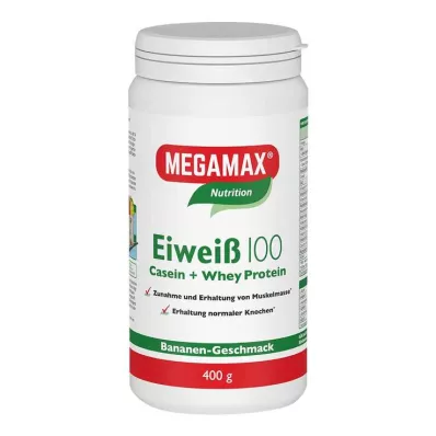 EIWEISS 100 Banana Megamax pulver, 400 g EIWEISS 100 Banana Megamax pulver, 400 g
