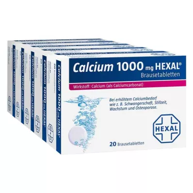 CALCIUM 1000 HEXAL Brusetabletter, 100 stk CALCIUM 1000 HEXAL Brusetabletter, 100 stk