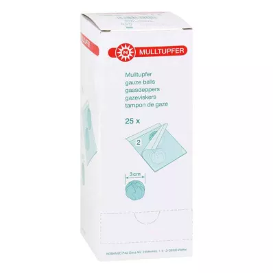 MULLTUPFER plommestørrelse steril, 25X2 stk