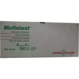 MOLLELAST Bandasjer 6 cmx4 m hvite løse, 100 stk