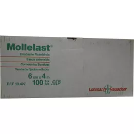 MOLLELAST Bandasjer 6 cmx4 m hvite løse, 100 stk